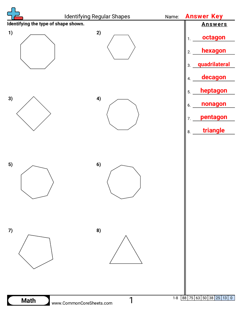 Shapes Worksheets Shapes Worksheets