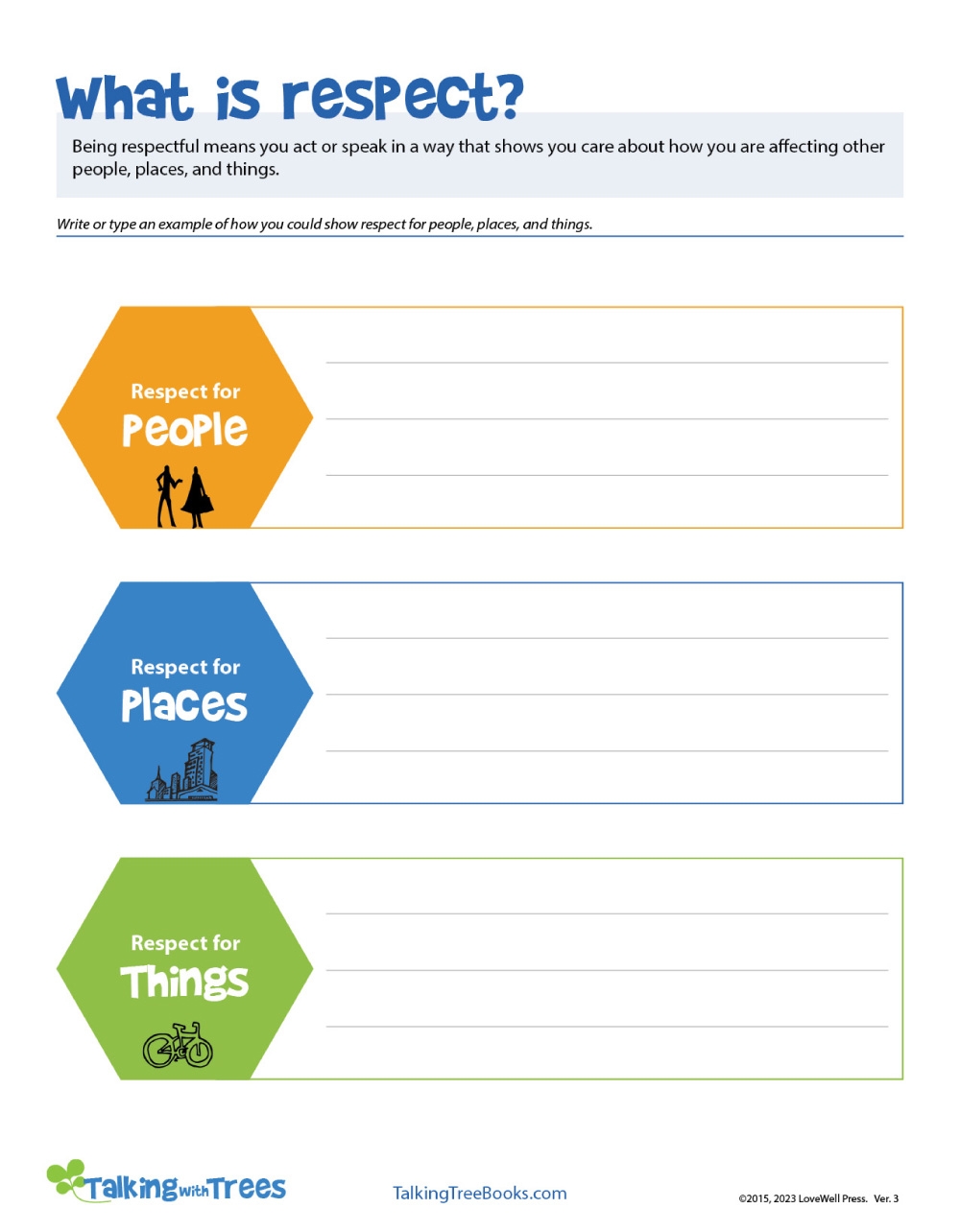 Respect Worksheet