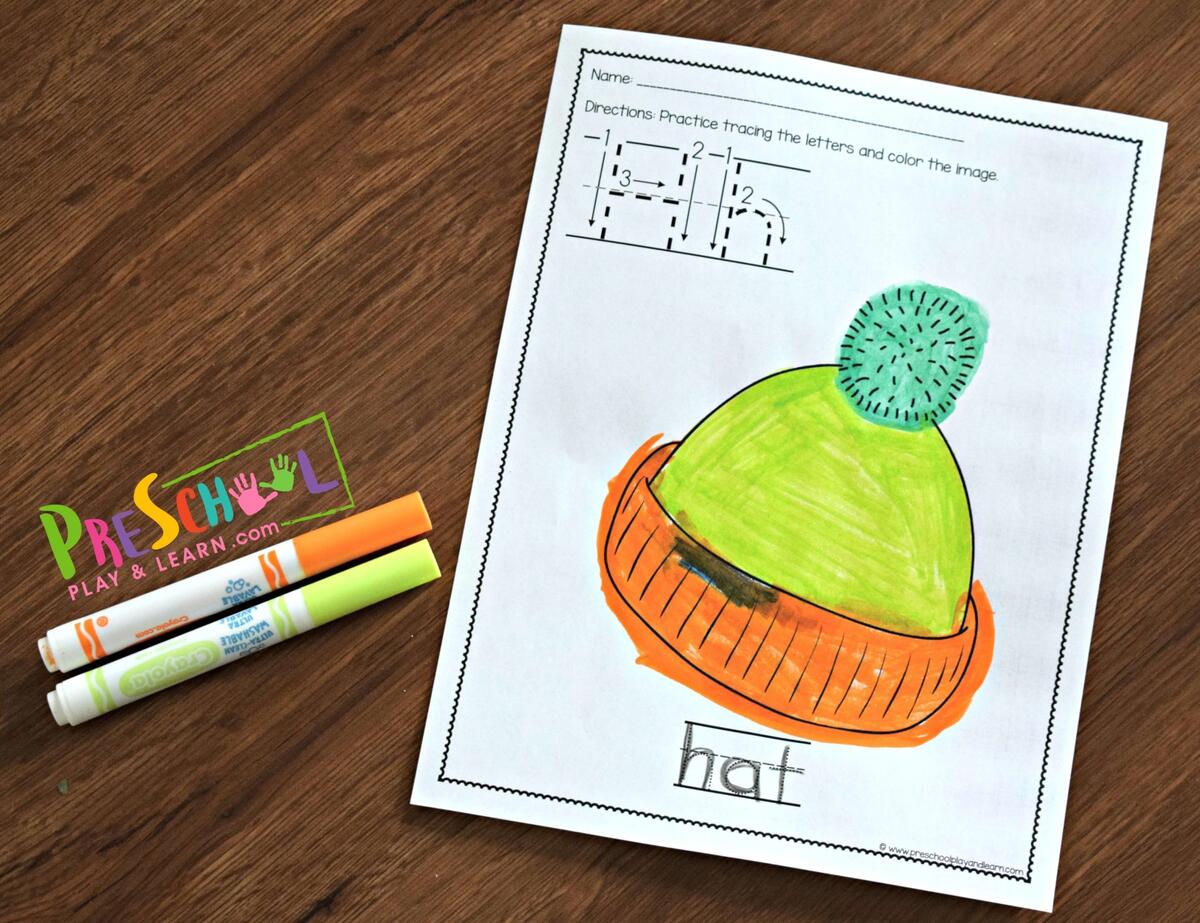 Simple Preschool Alphabet Worksheets FREE Printable Pdf