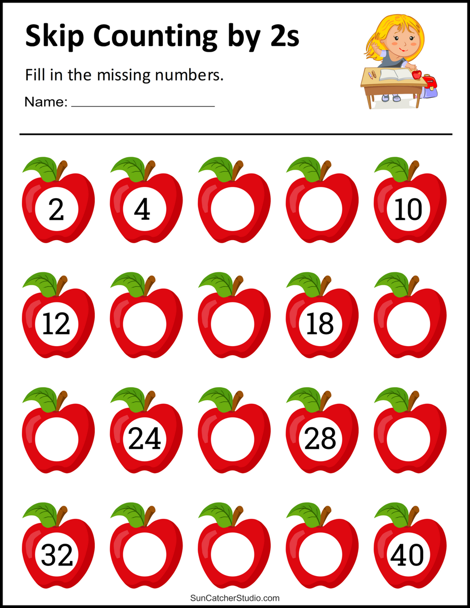 Skip Counting Free Worksheet For Kids SKOOLGO