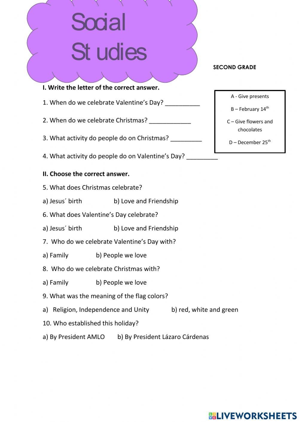 Social Studies Online Worksheet For Second Grade Worksheets Library Social Studies Online Worksheet For Second Grade Worksheets Library