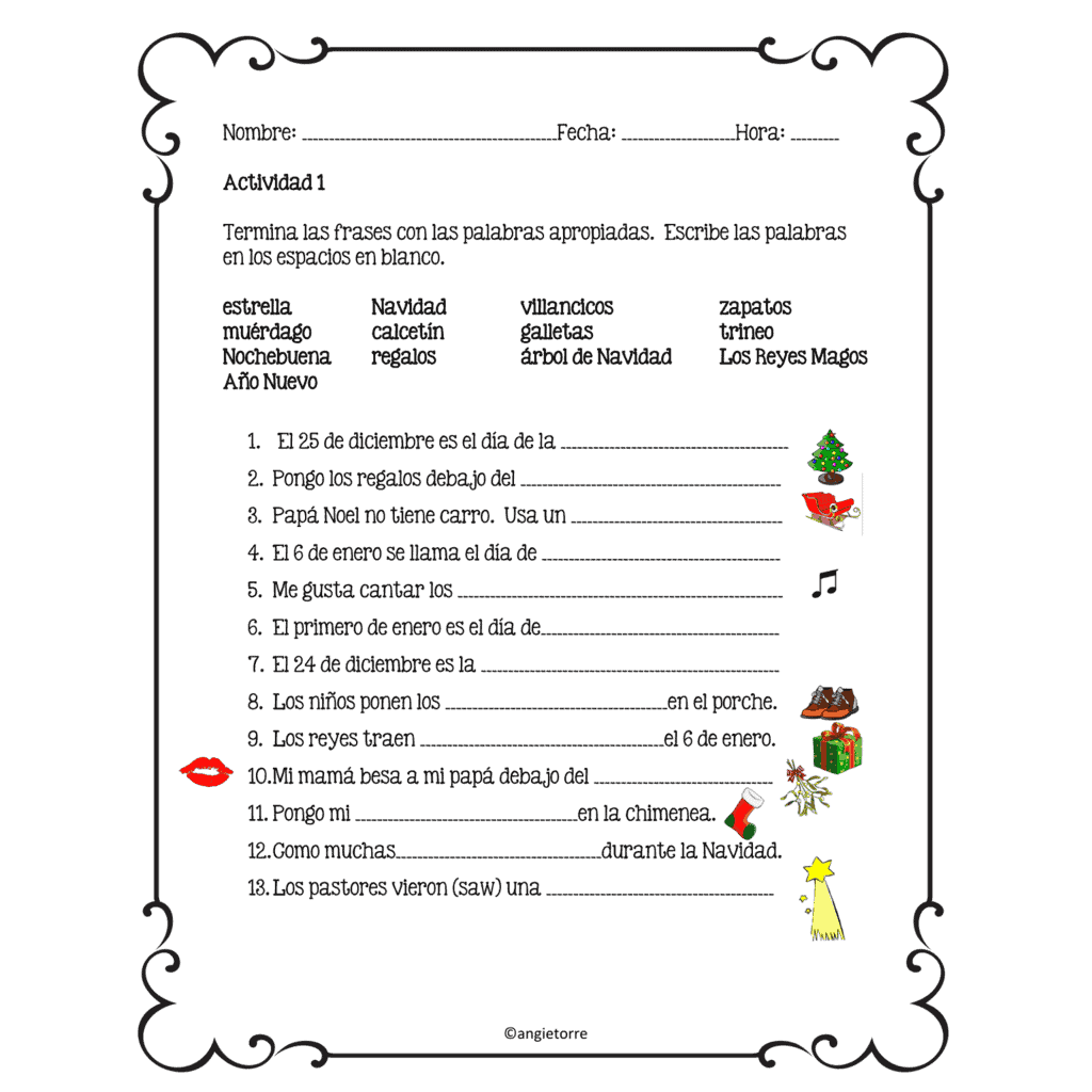 Spanish Christmas La Navidad Interactive Notebook Activities Best PowerPoints For Spanish Class Spanish Christmas La Navidad Interactive Notebook Activities Best PowerPoints For Spanish Class