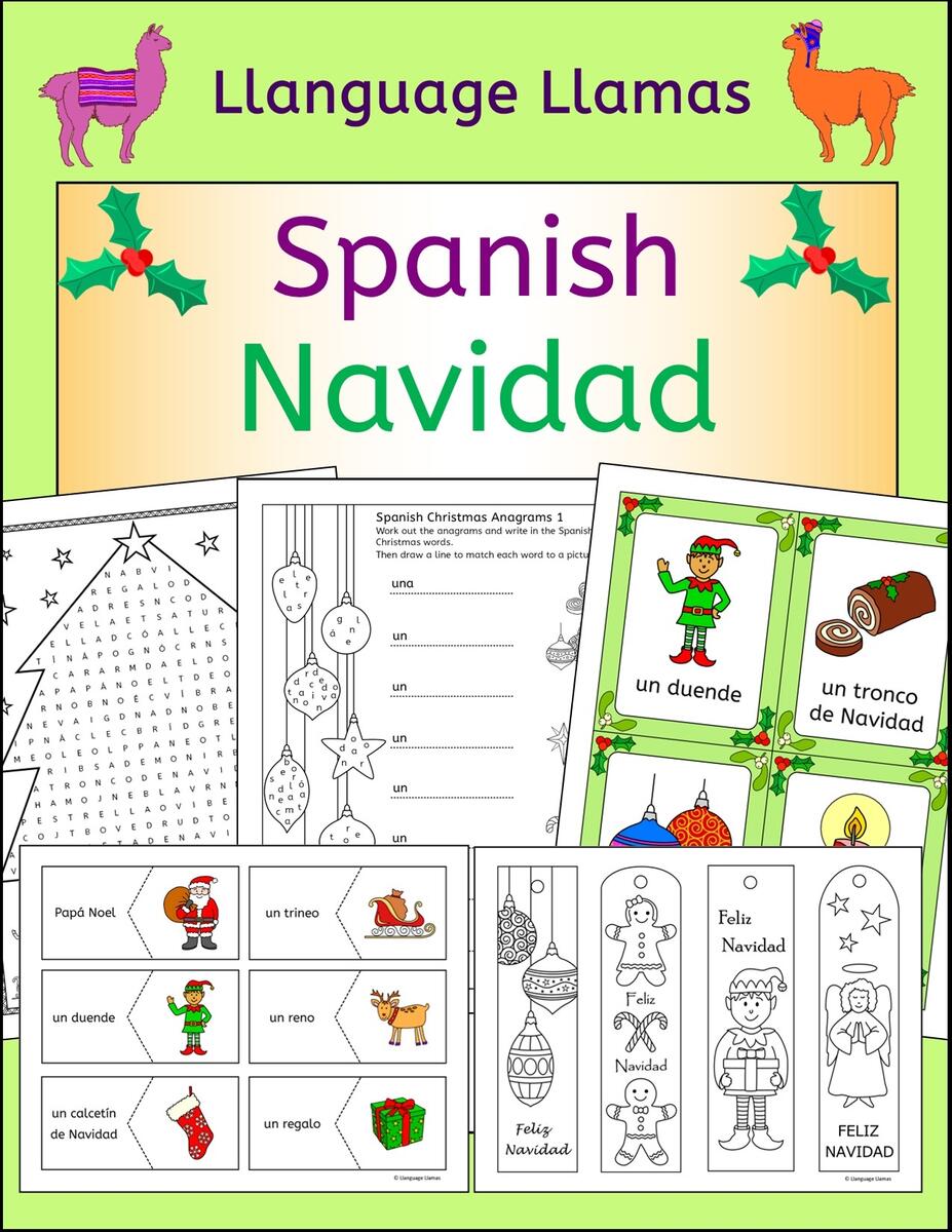 Spanish Christmas Navidad Fun Activities Worksheets Wordwall Bingo Cards Made By Teachers Spanish Christmas Vocabulary Matching Worksheet Answer Key Made By Teachers
