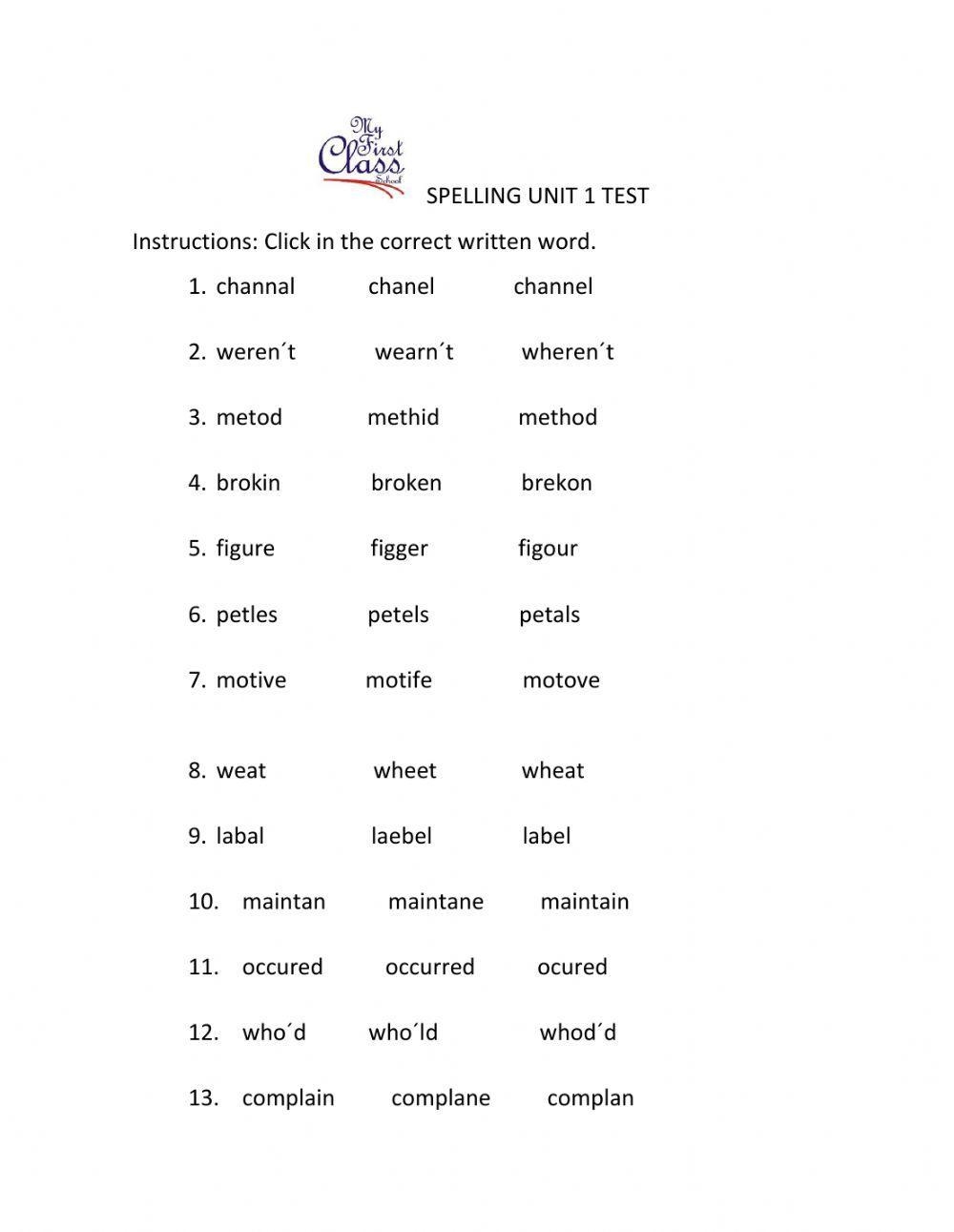 Spelling Online Worksheet For Grade 5 Worksheets Library Spelling Online Worksheet For Grade 5 Worksheets Library