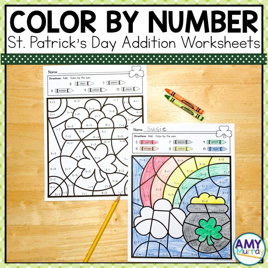 St Patrick S Day Color By Number Kindergarten Math Worksheets Teaching Exceptional Kinders St Patrick S Day Color By Number Kindergarten Math Worksheets Teaching Exceptional Kinders