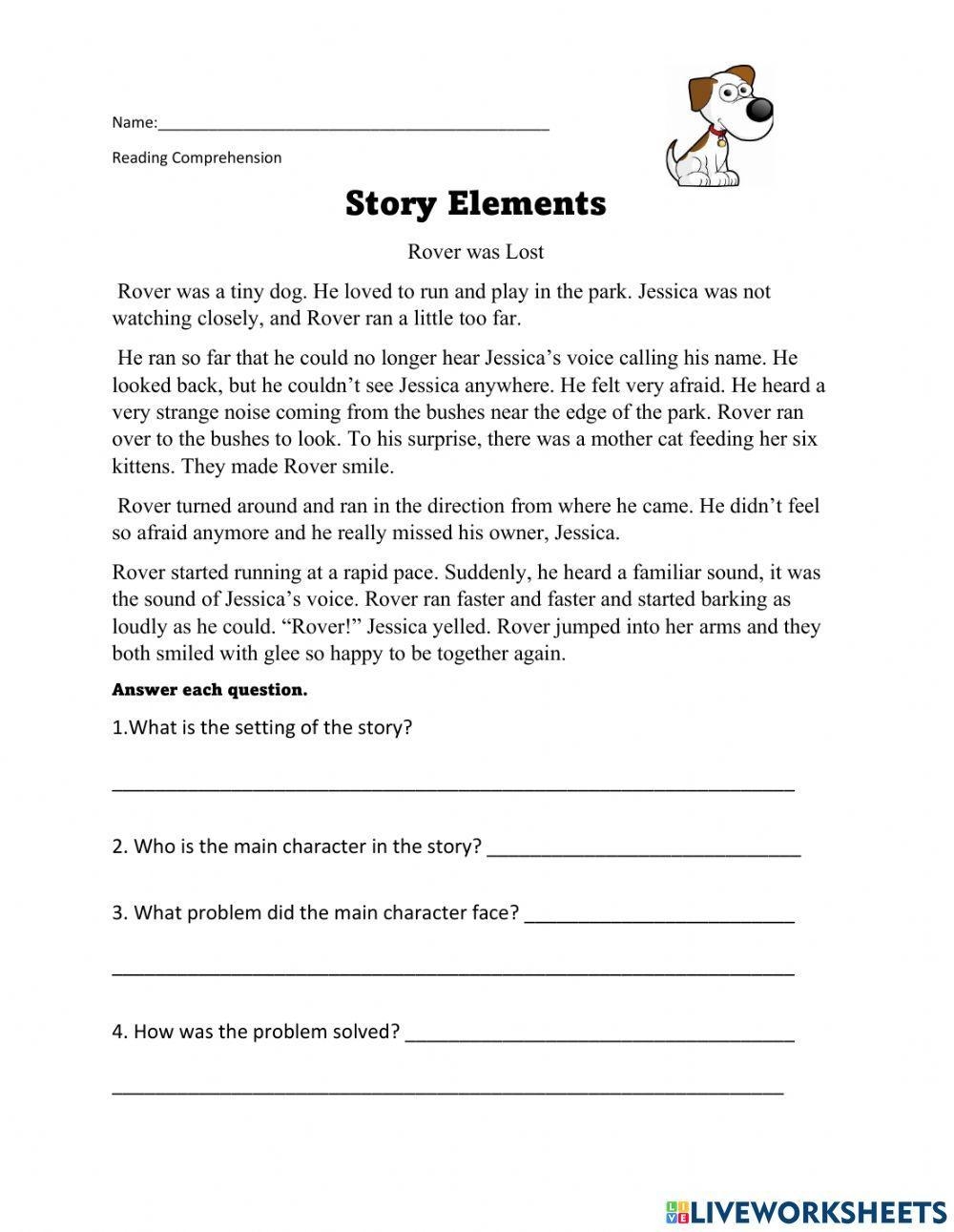 Story Elements Interactive Worksheet For Grade 3 4 Worksheets Library Story Elements Interactive Worksheet For Grade 3 4 Worksheets Library