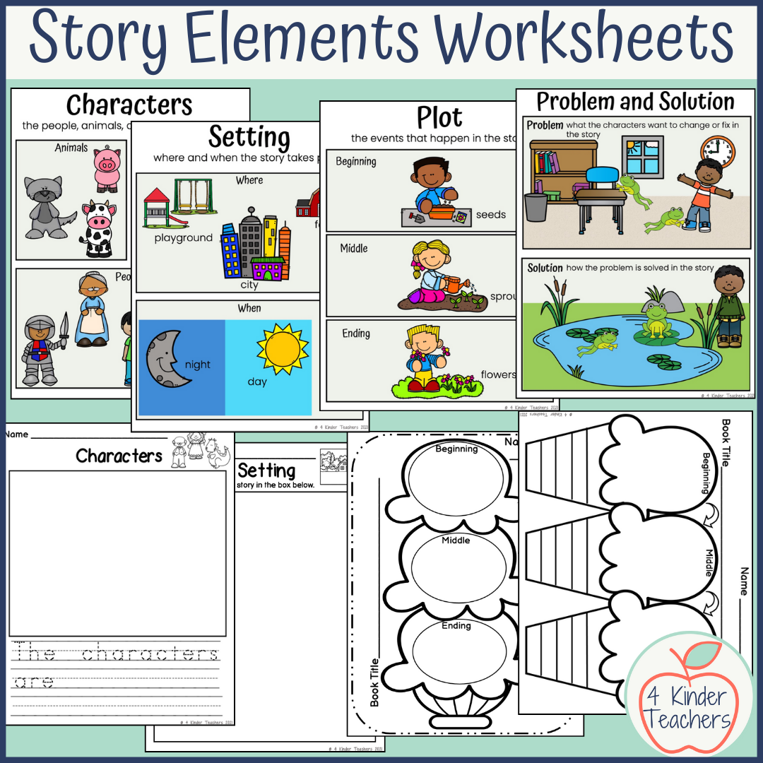 Story Elements Worksheet For 1st Grade Story Elements Activities For Kids Made By Teachers