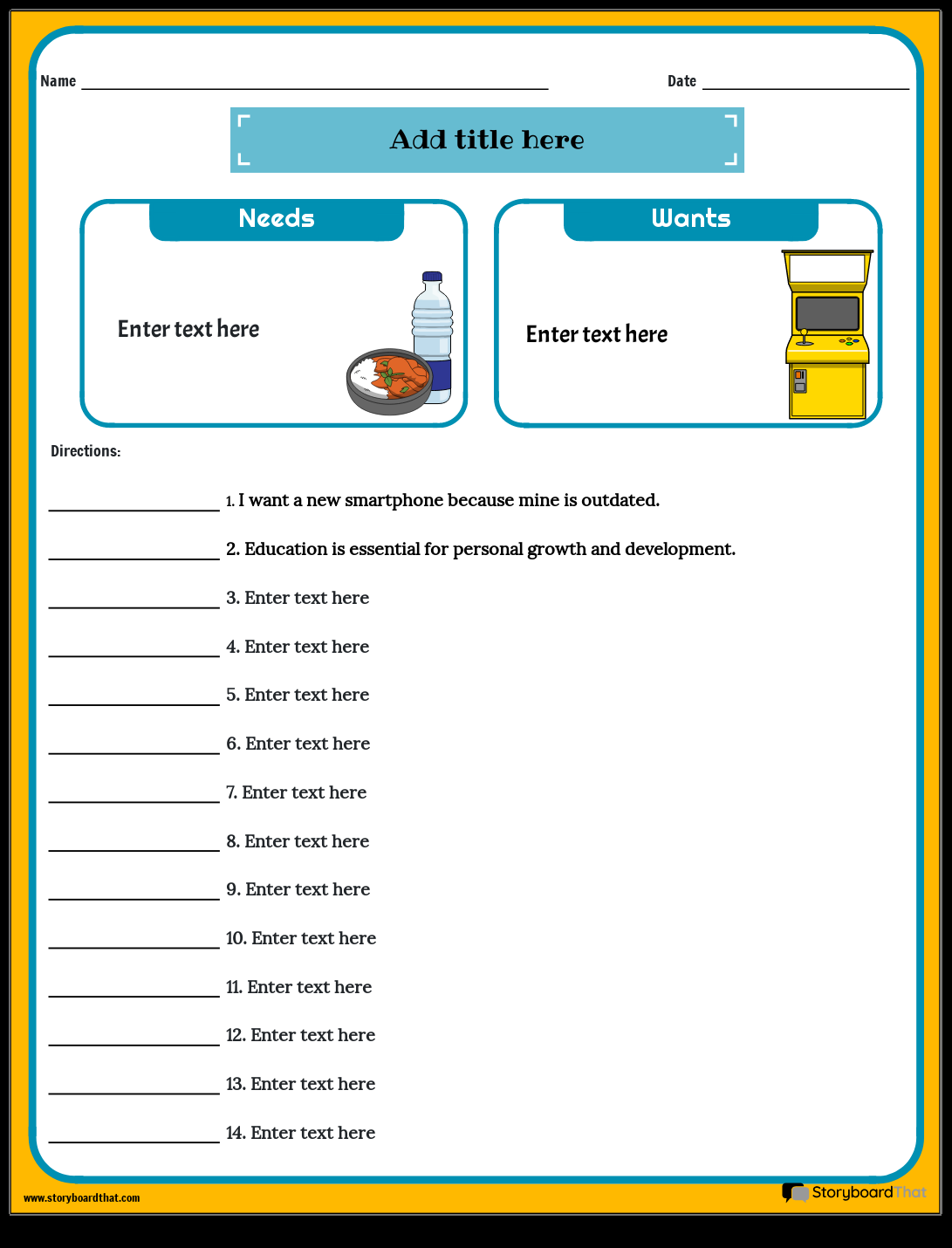 Storyboard That Economics Worksheet Creation Storyboard That Economics Worksheet Creation