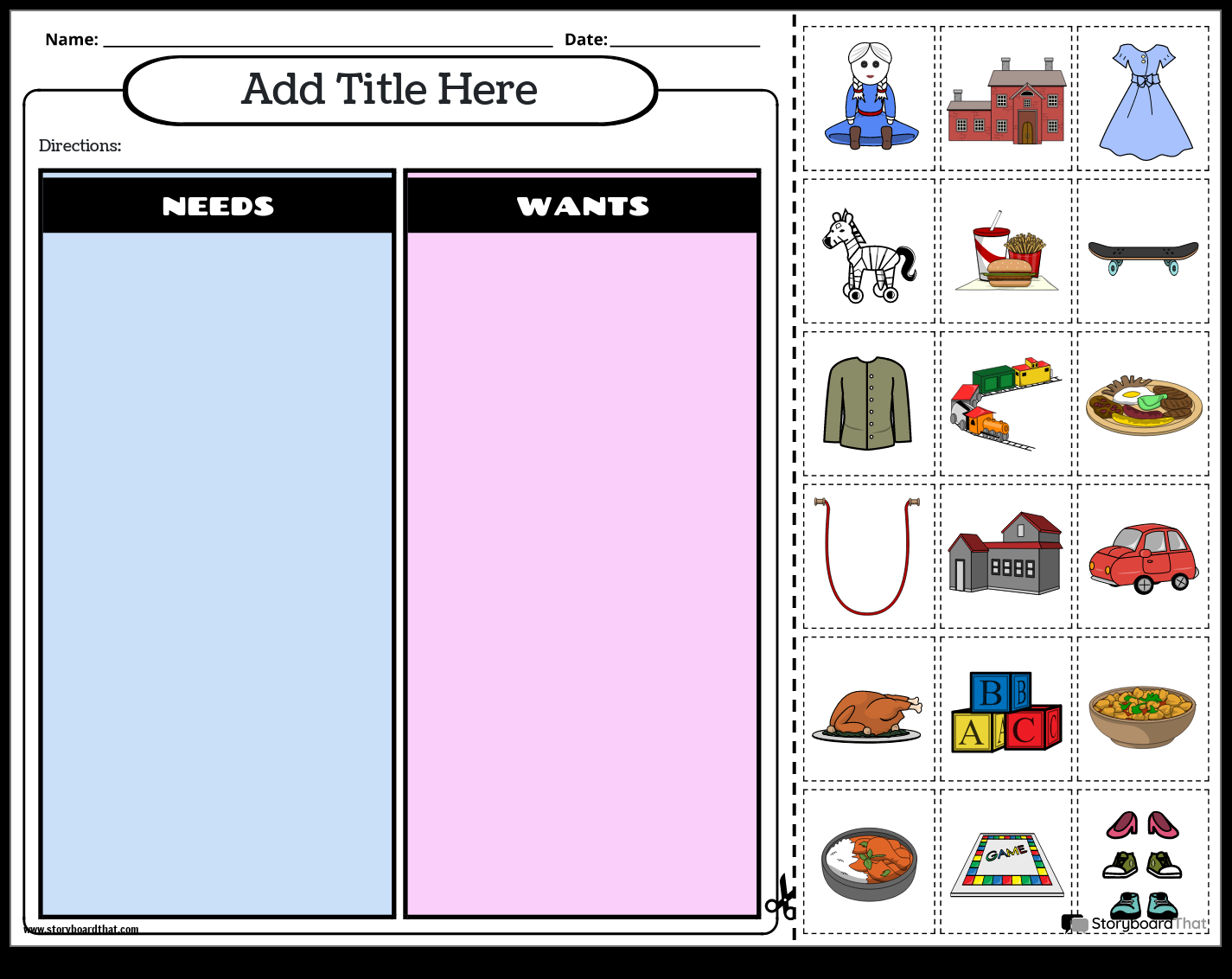 Storyboard That Economics Worksheet Creation Storyboard That Economics Worksheet Creation