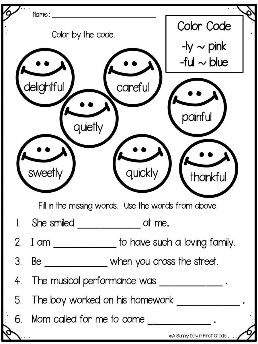 Suffixes Ly And Ful Worksheet Practice Exercises And Activities Suffixes Ly And Ful Worksheet Practice Exercises And Activities