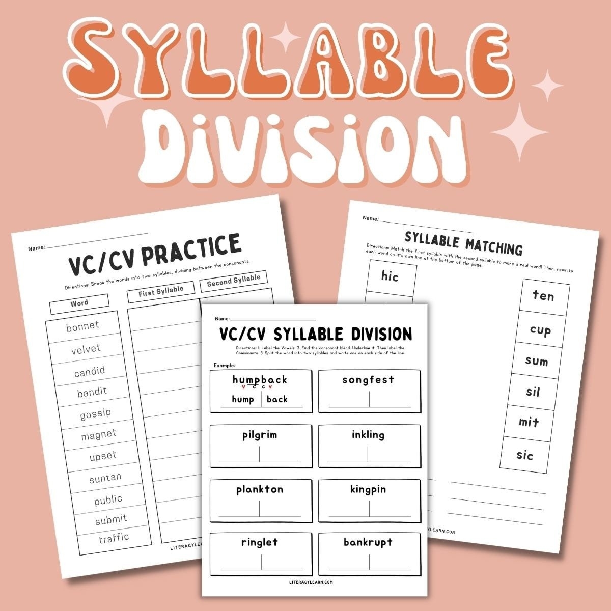Englishlinx Syllables Worksheets
