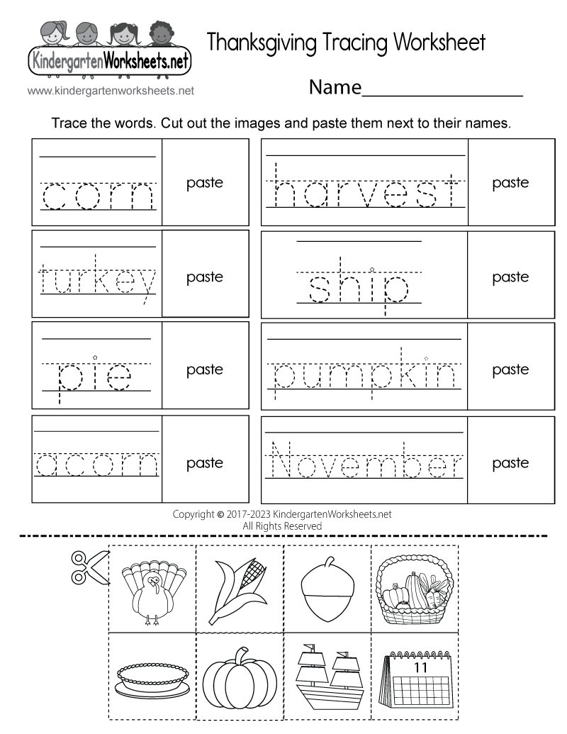 Thanksgiving Tracing Worksheet Free Printable Digital PDF Thanksgiving Color By Number Pages K12 Math Worksheets