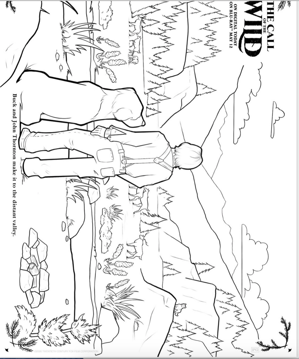 The Call Of The Wild Downloadable Coloring Pages Family Choice Awards