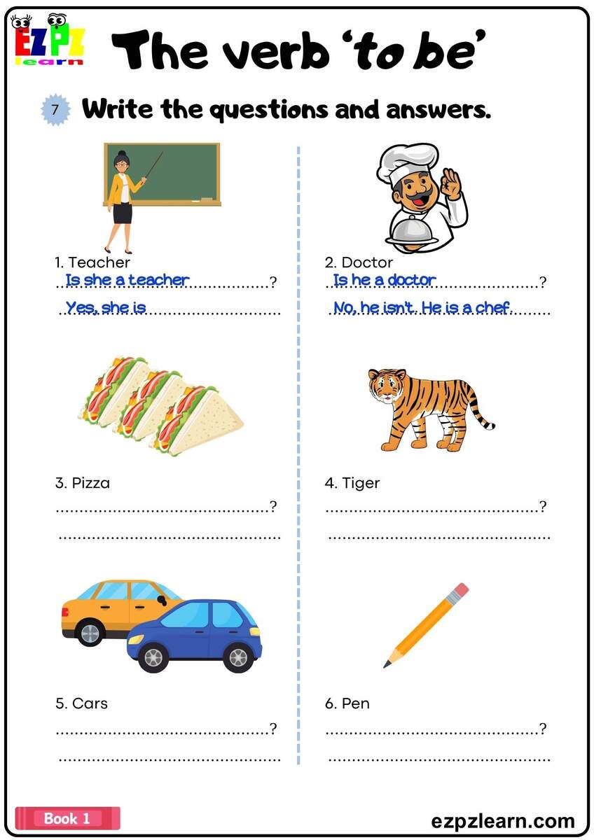 The Verb To Be Simple Present Write The Questions And Answers Grammar Worksheet Ezpzlearn The Verb To Be Simple Present Write The Questions And Answers Grammar Worksheet Ezpzlearn
