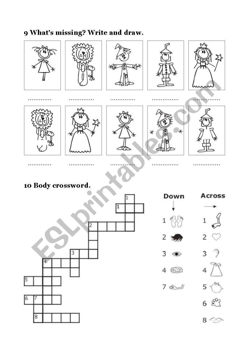 First Grade English Worksheets Wizard Of Oz Themed Gym Craft Laundry