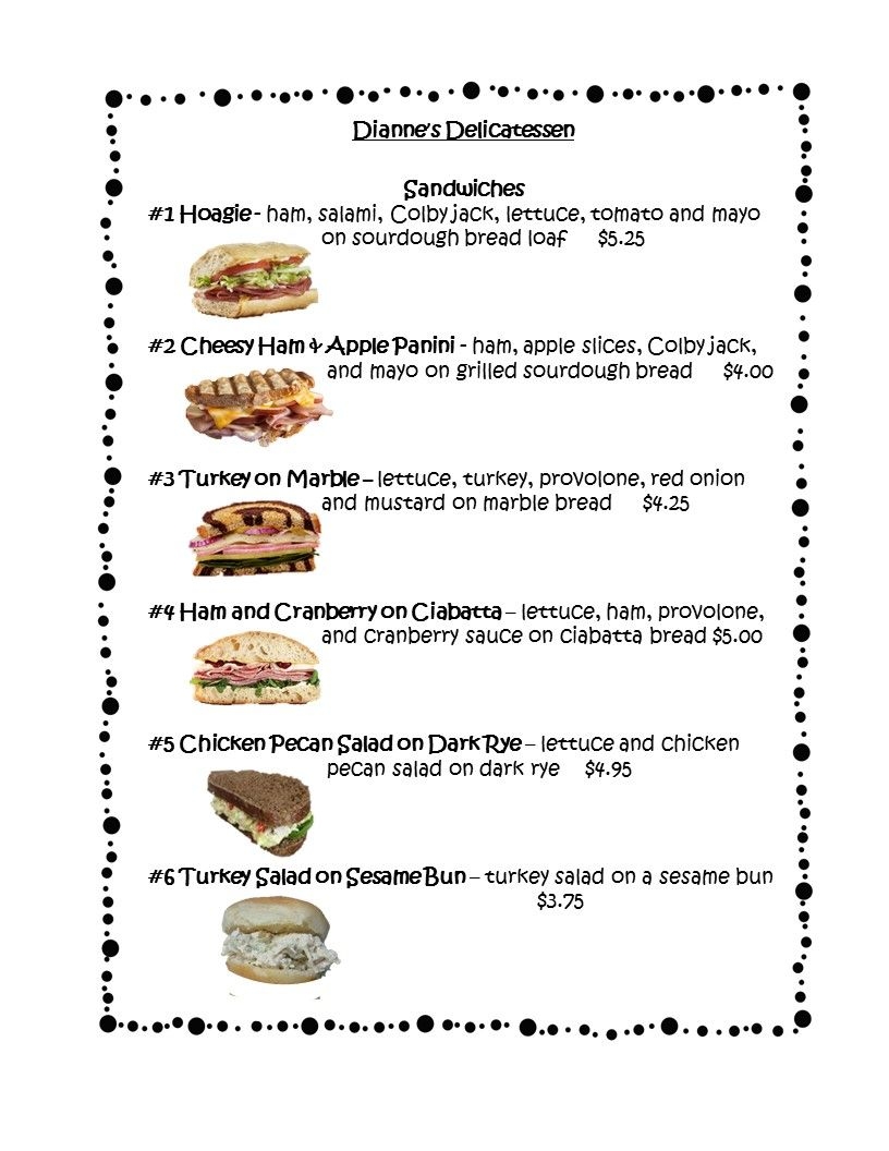 This FREE 3 Page Menu Can Be Used To Create Menu Math Worksheets Worksheets Library