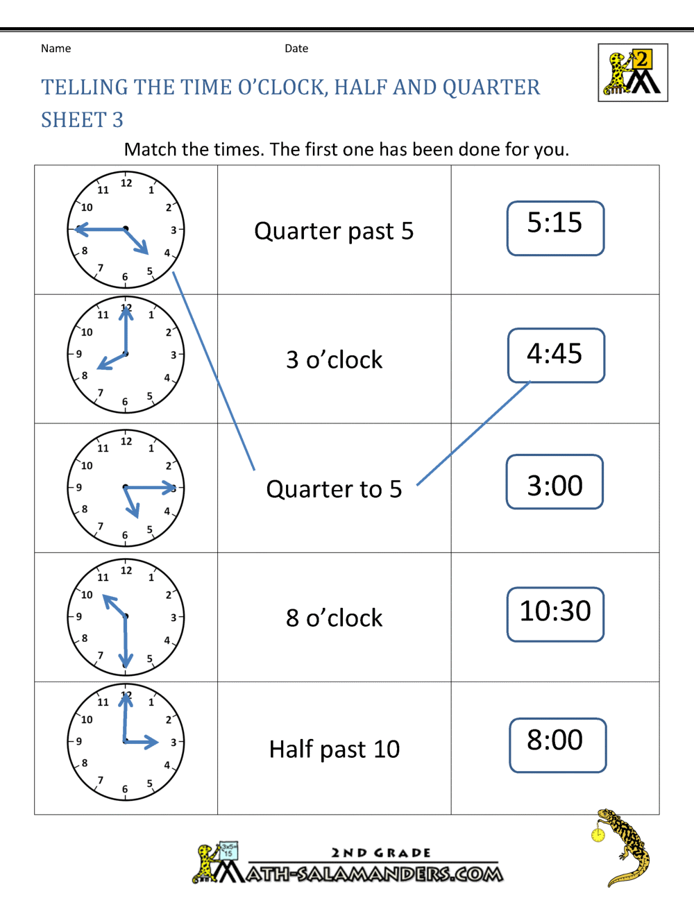 Digital Telling Time Worksheets 2nd Grade Time To 5 Minutes Elapsed Time The Mountain Teacher