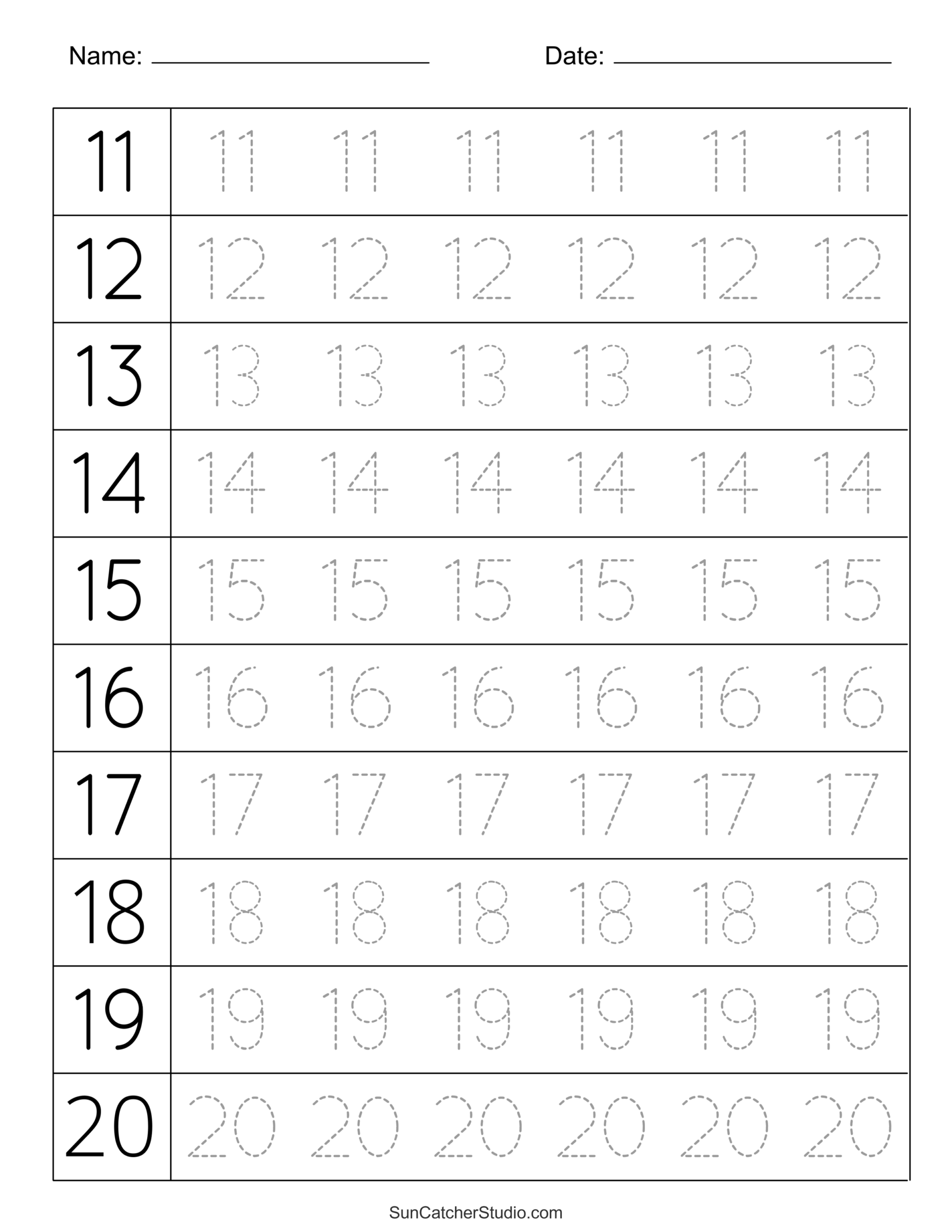 Tracing Numbers Free Printable Practice PDF Worksheets DIY Worksheets Library Tracing Numbers Free Printable Practice PDF Worksheets DIY Worksheets Library