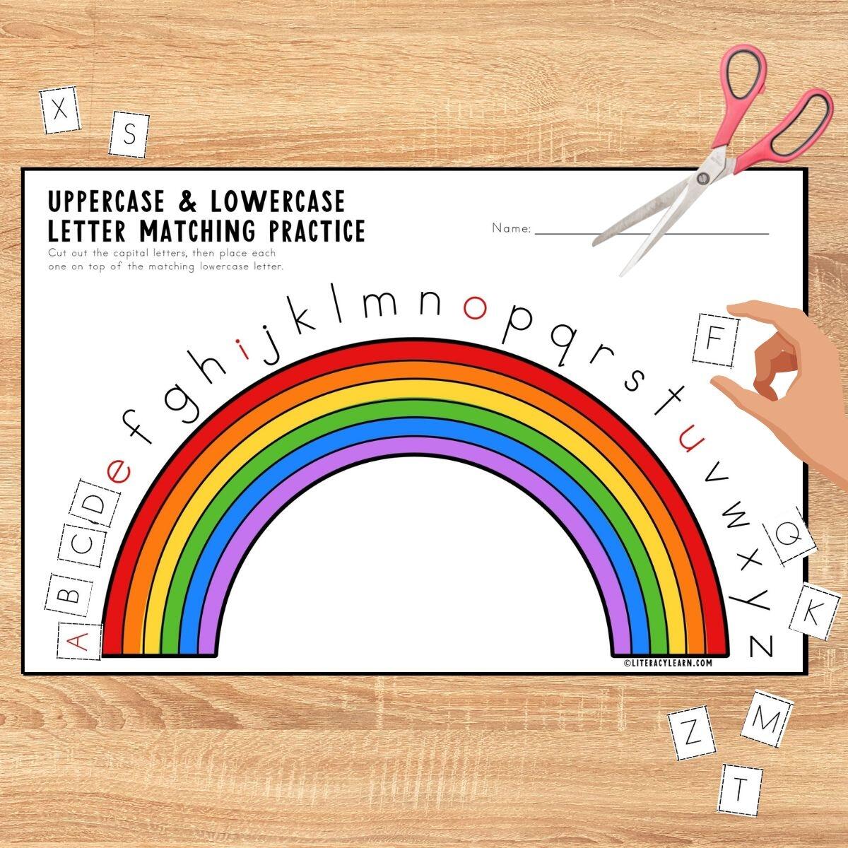 Uppercase Lowercase Letters Practice Worksheet Literacy Learn