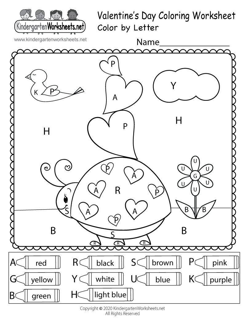 Valentine S Day Color By Number Worksheet Free Printable Digital PDF