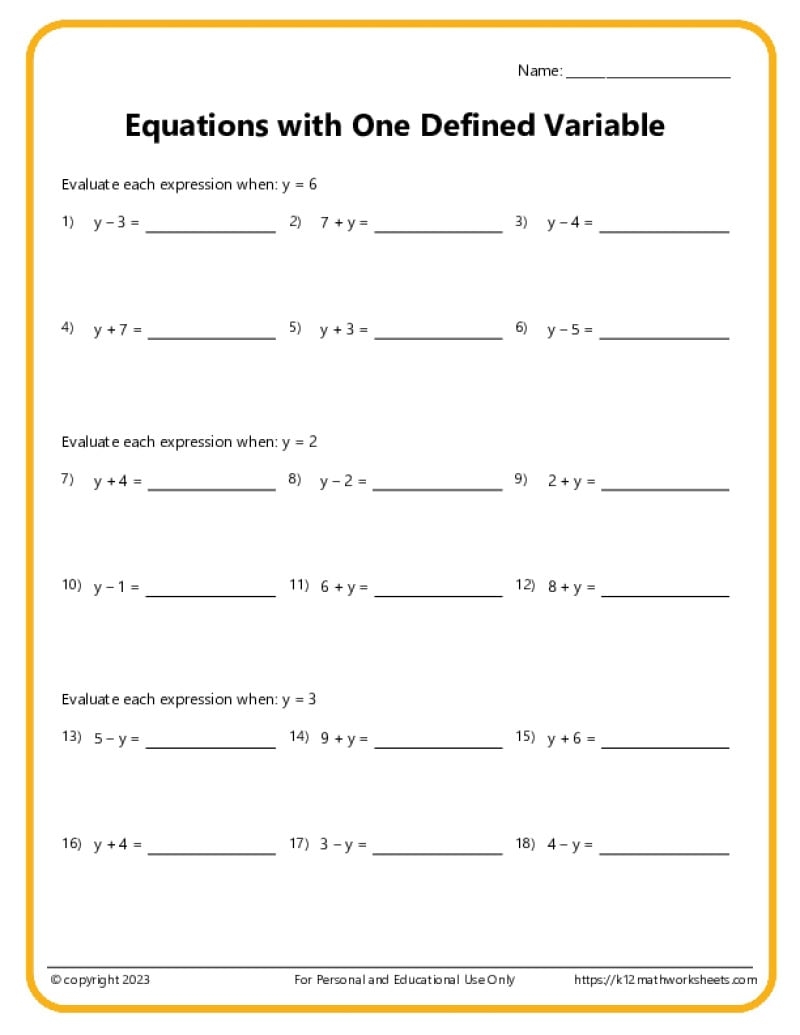 Variable Equations Worksheets Pre Algebra Equations One Step Equations Containing Fractions Worksheets Made By Teachers