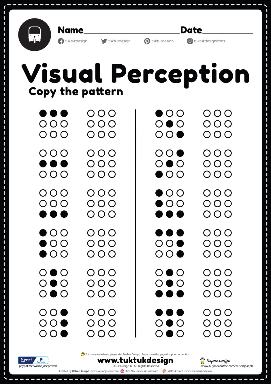 Visual Perception Activities Free Printables Your Therapy Source
