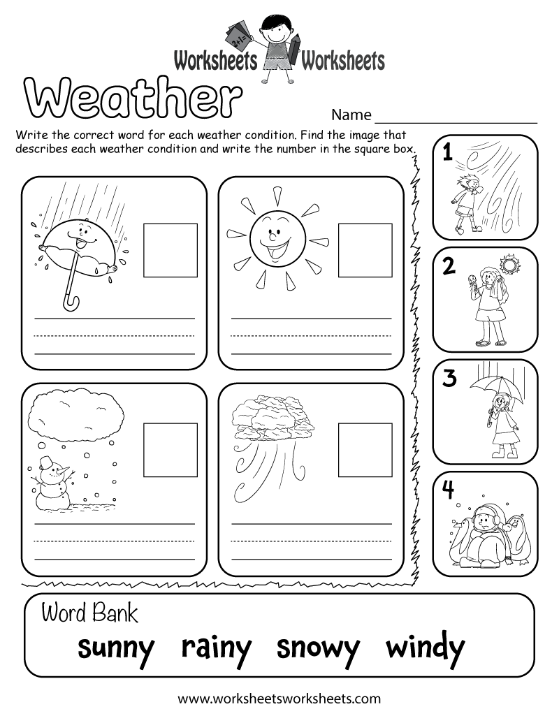 Weather Worksheet For Kids Worksheets Worksheets Worksheets Library Weather Worksheet NEW 460 FREE PRINTABLE WEATHER WORKSHEETS FOR PRESCHOOL
