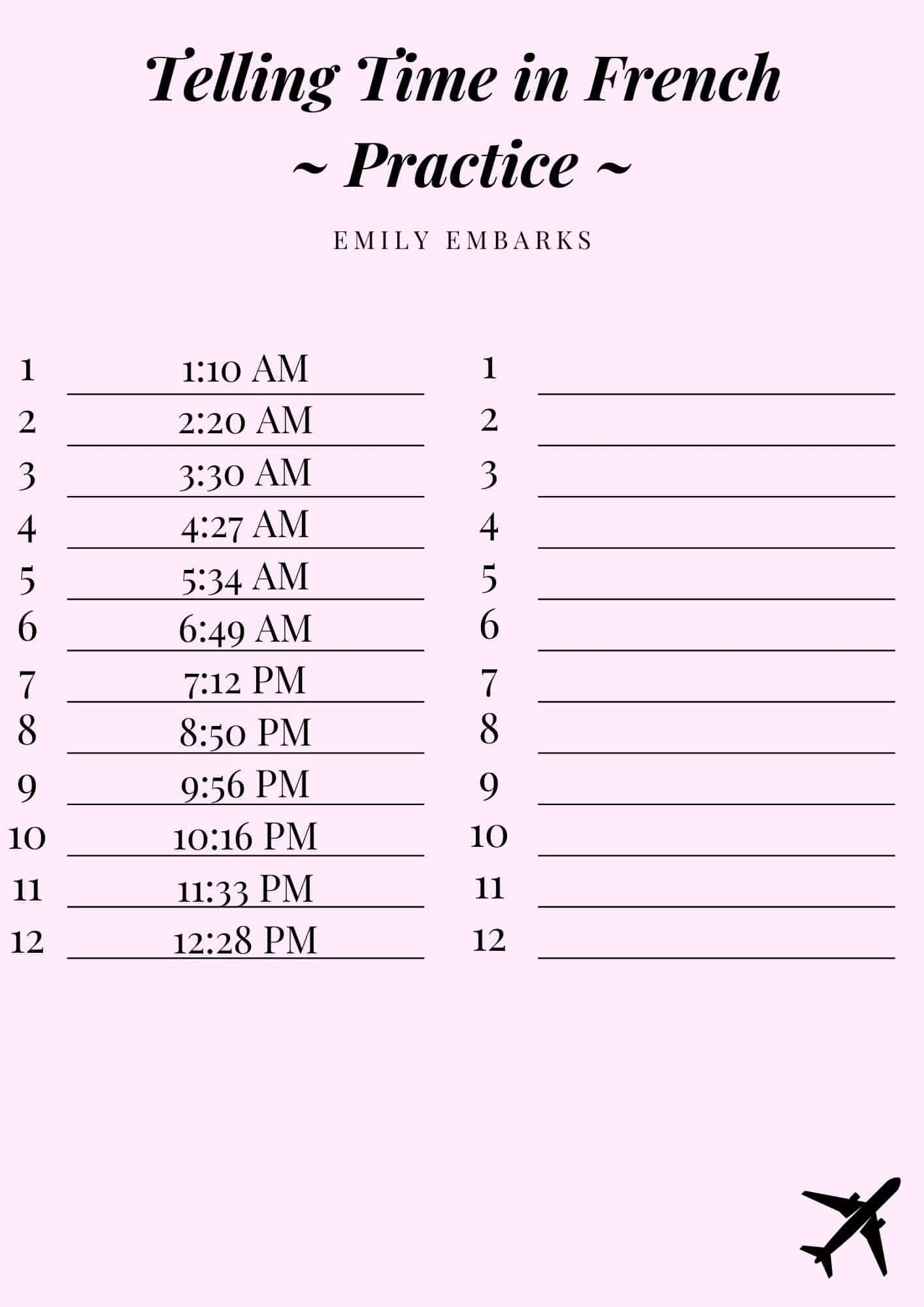 What Time Is It In French 11 Ways How To Ask And Tell Time In Worksheets Library What Time Is It In French 11 Ways How To Ask And Tell Time In Worksheets Library