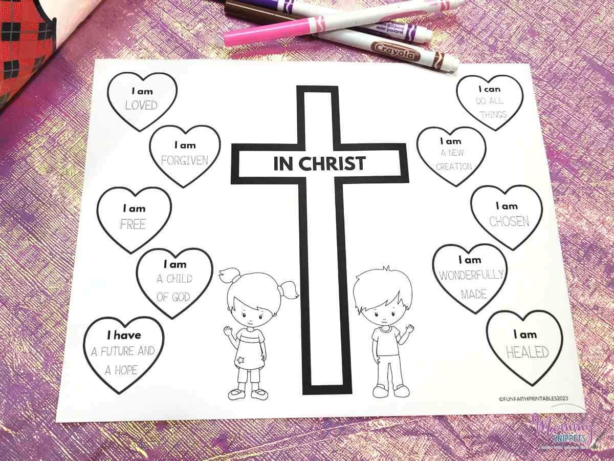 Who I Am In Christ Printable Free Who I Am In Christ Worksheet Who I Am In Christ Printable Free Who I Am In Christ Worksheet