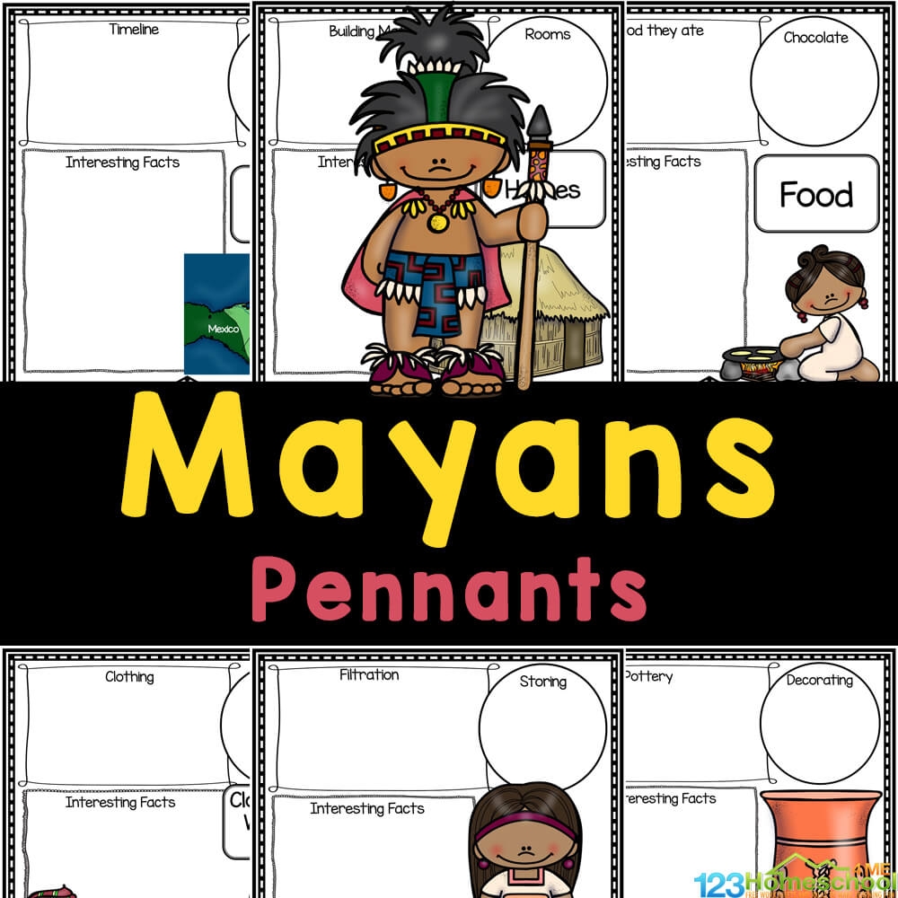 Who Were The Mayans Free Printable Activity For Kids