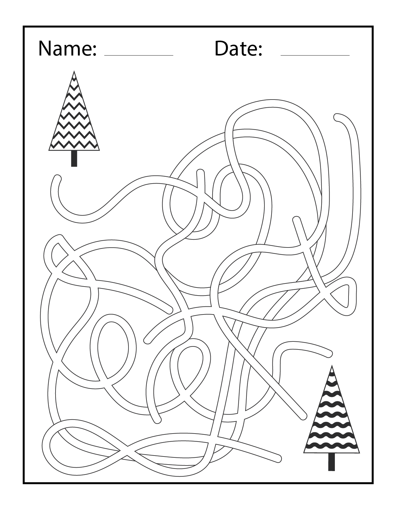 Winter Spaghetti Maze Activity Winter Activities Holiday Mazes Made By Teachers Winter Spaghetti Maze Activity Winter Activities Holiday Mazes Made By Teachers