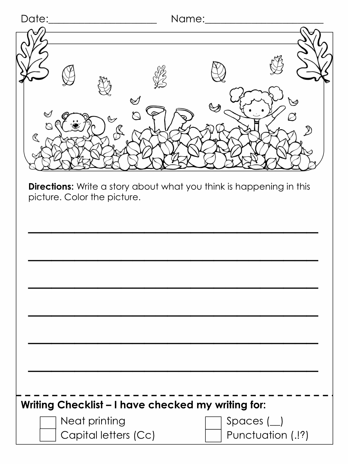 Writing Worksheets For Creative Kids Free PDF Printables Worksheets Library
