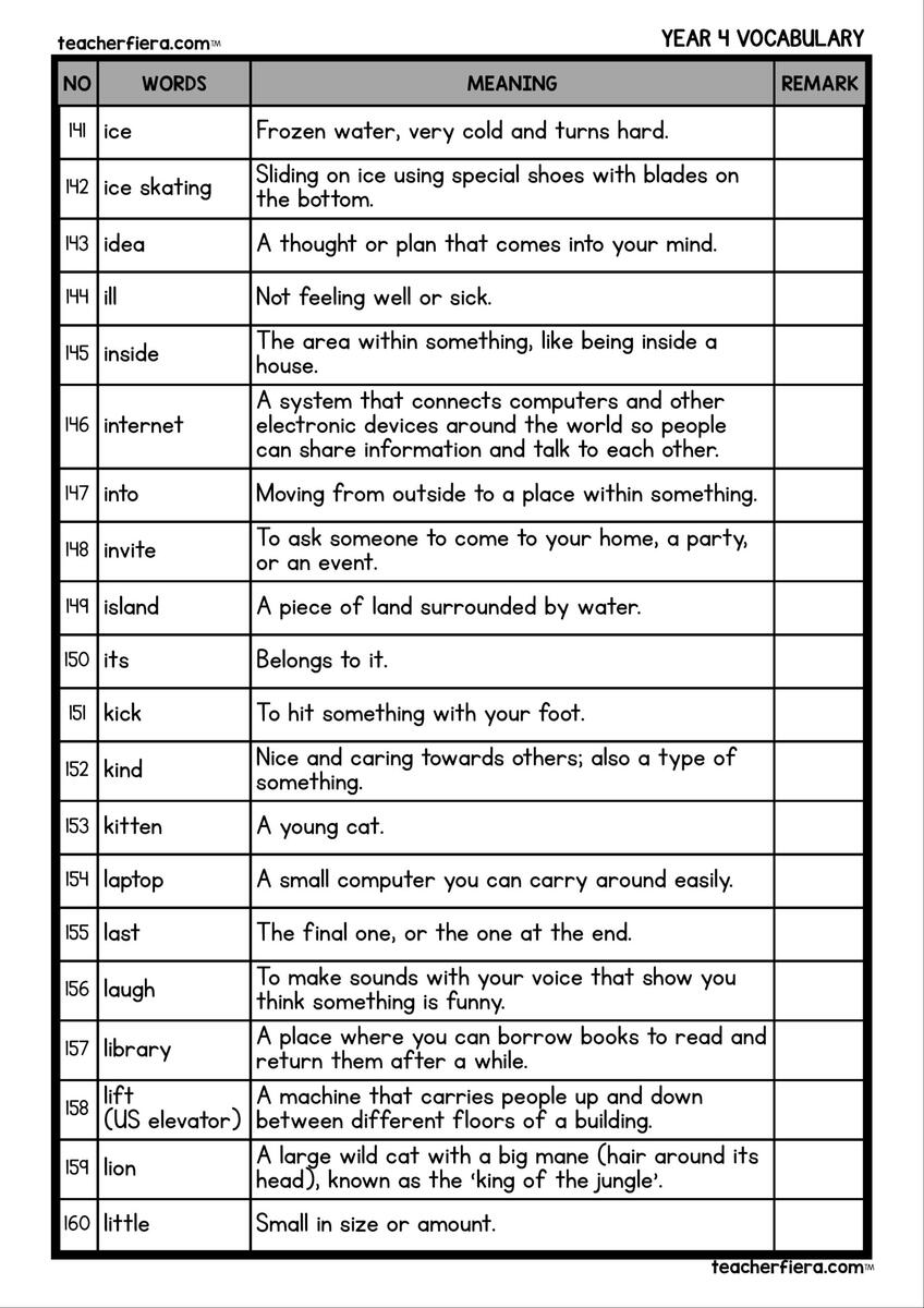 Fourth Grade Spelling Worksheets Free Printable Word Lists Practice