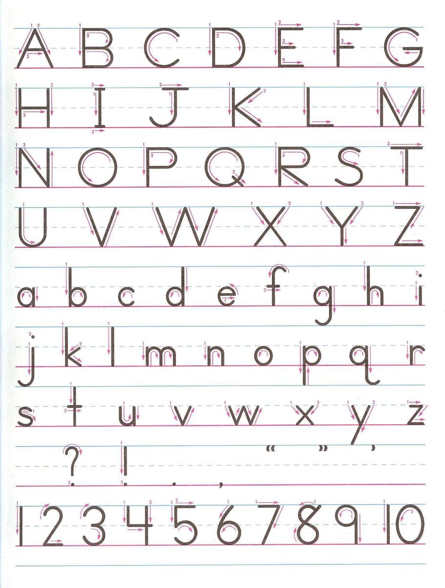Zaner Bloser Manuscript Alphabet 10 Free PDF Printables Printablee Worksheets Library Zaner Bloser Handwriting Worksheet Printables For Pre K 1st Worksheets Library